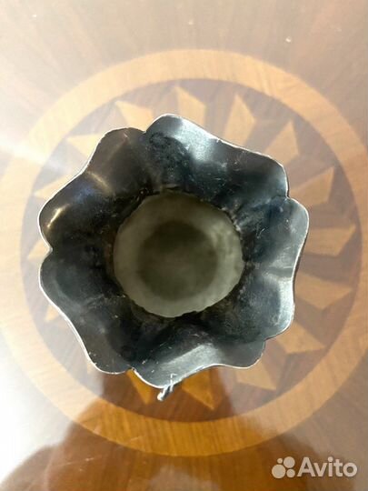 Ваза карандашница Денежный Мешок серебрение винтаж