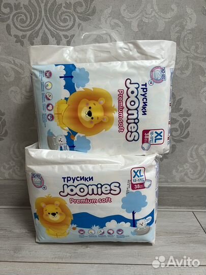 Подгузники токсики Joones XL 38шт