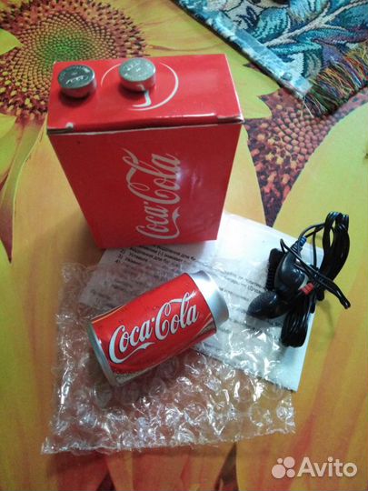 Радио приёмник наушники дизайн банки Coca-Cola