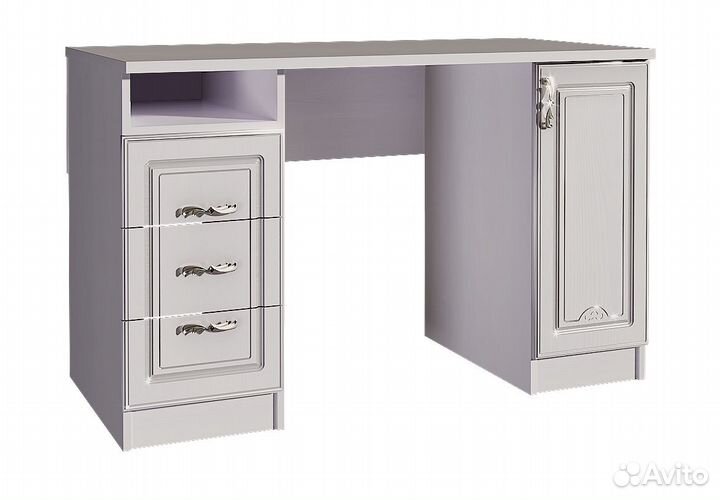 Стол письменный Melania 06 Арника рамух белый