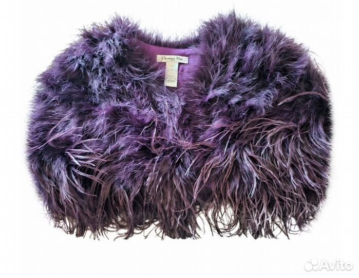 Вечерняя Накидка Christian Dior из страуса