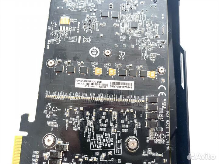 Видеокарта Gigabyte GeForce GTX 1070 windforce OC