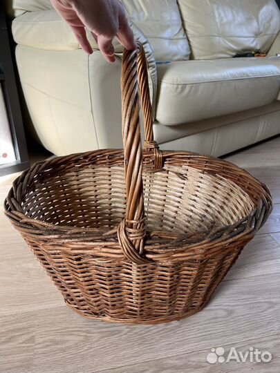 Большая плетеная корзина 51*38 см