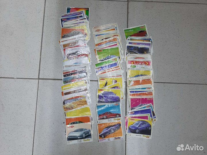 Вкладыши от жвачки turbo турбо