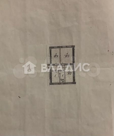 3-к. квартира, 56,5 м², 1/2 эт.