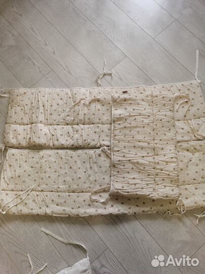 Бортики в кроватку+балдахин