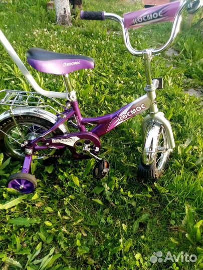 Детский велосипед с родительской ручкой