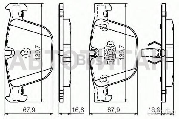 Колодки тормозные дисковые задн BMW: 5 (E60) 525 d