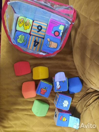 Пакет игрушек (Lego duplo+мягкие кубики k's kids)
