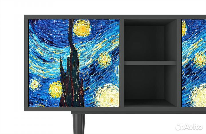 Тв-тумба T5 - Антрацит - The Starry Night