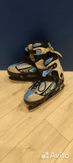 Коньки детские раздвижные 33-36