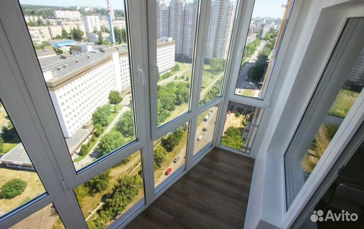 Остекление балконов и лоджий под ключ M3956