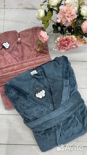 Женский халат махровый