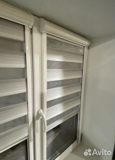 Рулонные шторы зебра в коробе M8083