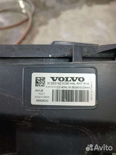 31353142 фара правая volvo xc90