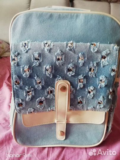 Рюкзак джинсовый