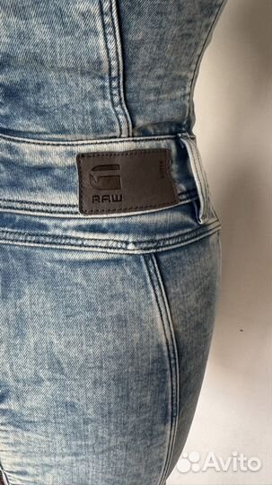 Невероятно крутое джиносовое платье G star raw. XS