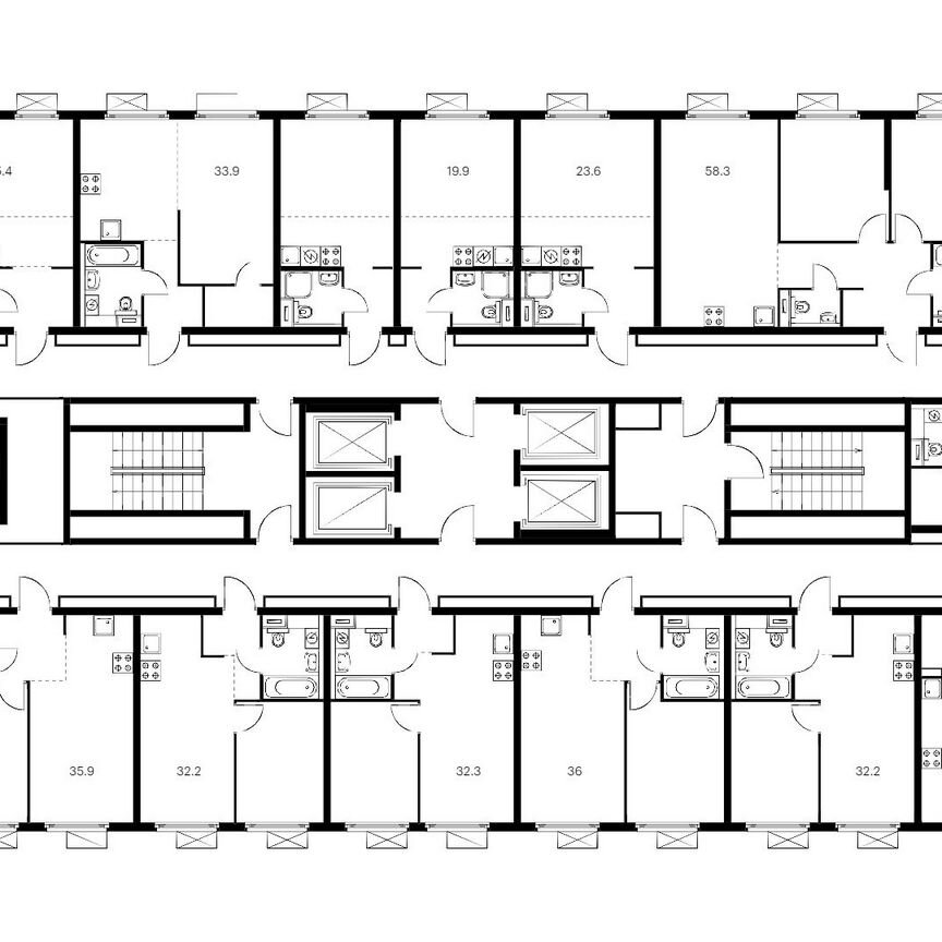 2-к. квартира, 46,2 м², 6/28 эт.