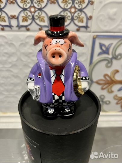 Солонка и перечница Goebel, Свинья, новая, 11см