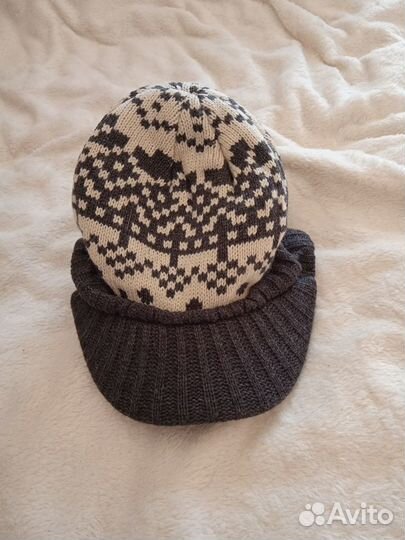 Шапка с козырьком на 12-24 месяца