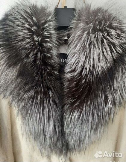 Шуба норковая с капюшоном 42 44