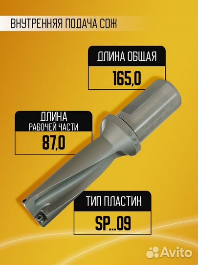 Корпусное сверло d28 C32-3D28-87SP09 под SP09