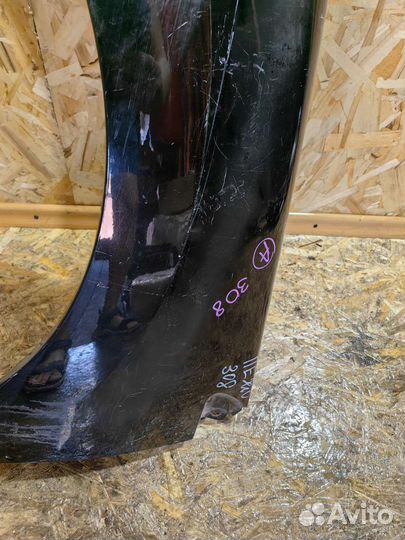 Крыло Левое Пежо 308 2010 год Дефект лопина