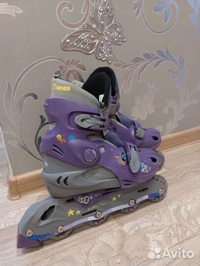 Роликовые коньки детские раздвижные