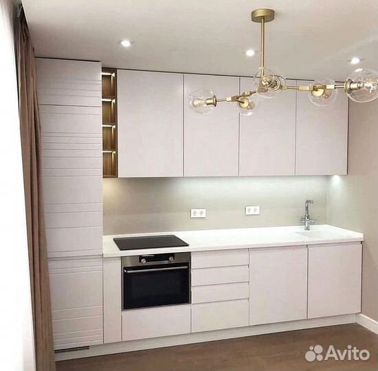 Угловая кухня с мдф фасадами