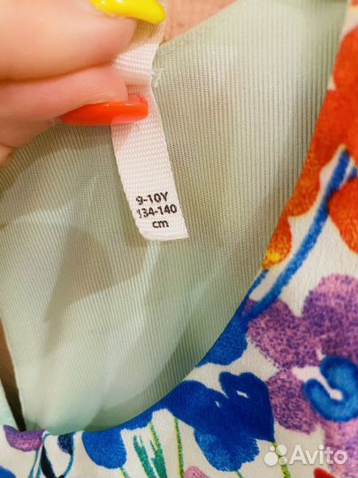 Летнее платье для девочки 134 /140