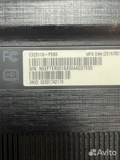 Acer EX2511G в разбор