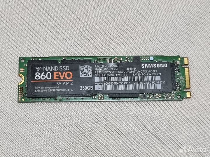 SSD SATA M2 Samsung 860 EVO 250GB