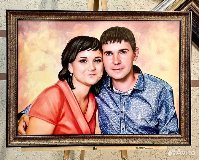 Портрет по фото, портрет на холсте