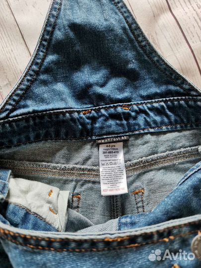 Джинсы комбинезон и рубашка на мальчика