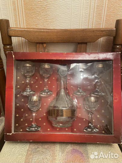 Набор графин и рюмки Гусь-Хрустальный