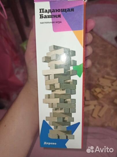 Падающая башня дженга настольная игра