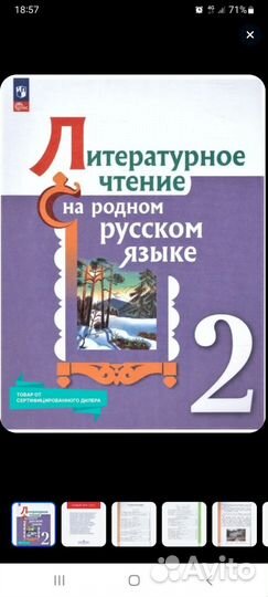 Русский родной язык 2 класс Литературное чтение