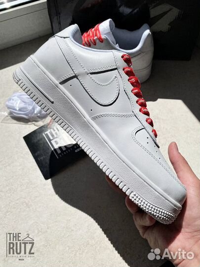 Кроссовки Nike Air Force 1 low white supreme