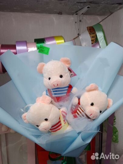 Букеты из мягких игрушек