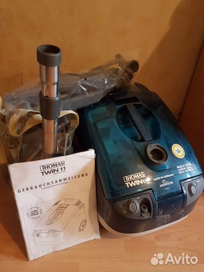 Пылесос thomas twin T1 Aquafilter,1600 Вт, голубой