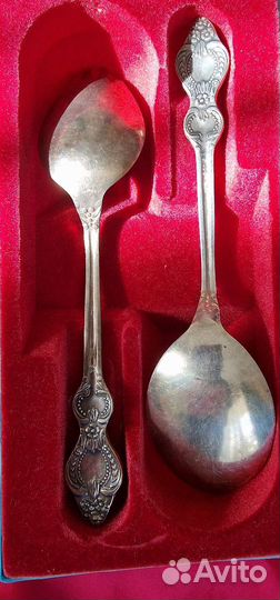 Набор столовых приб.ложки салатные.мельхиор.ссср