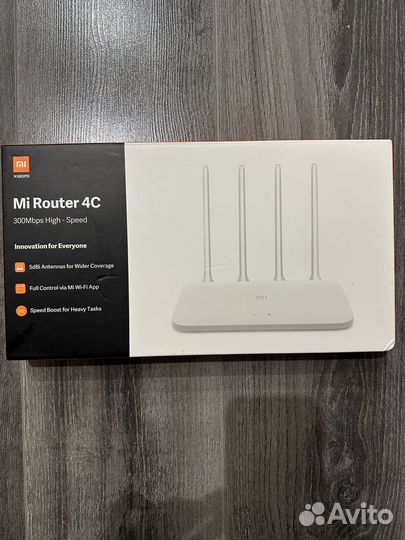 Wi-Fi роутер маршрутизатор Mi Router 4C (белый)