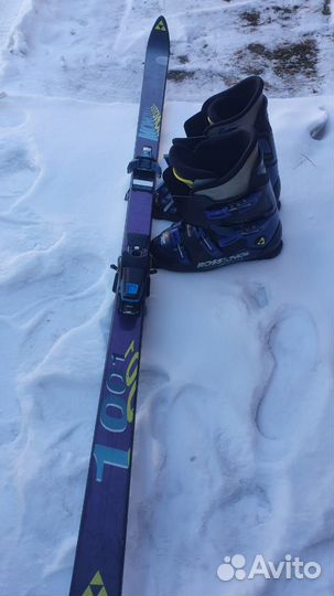 Горные лыжи Fischer с ботинками (р.42/43)