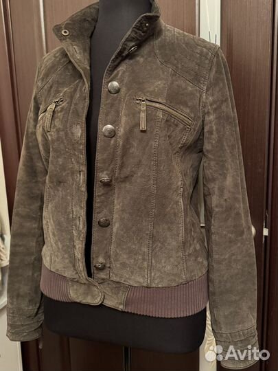 Кожаная и замшевая куртка размер М 44-46