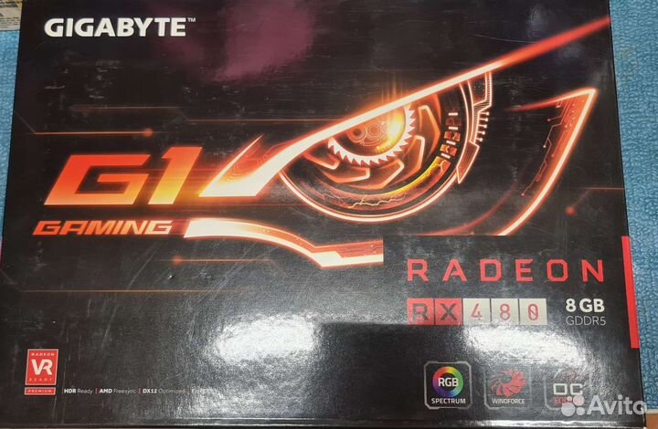 Видеокарта Radeon RX 480 G1 Gaming 8g