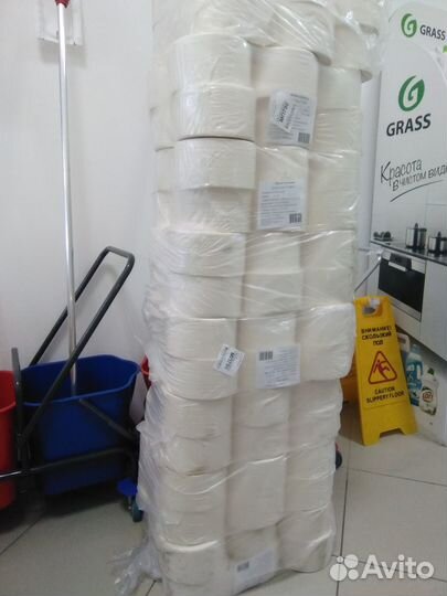 Партия белой туалетной бумаги 200м упаковки 12