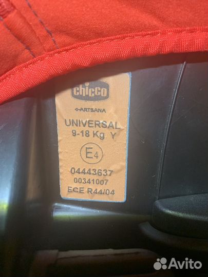 Детское автокресло chicco 9 до 18 кг