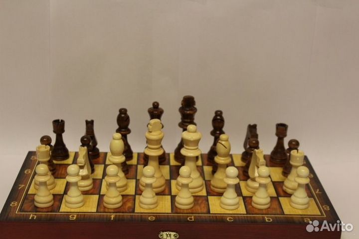 Большой набор 3в1 (Шахматы, нарды, шашки) дерево