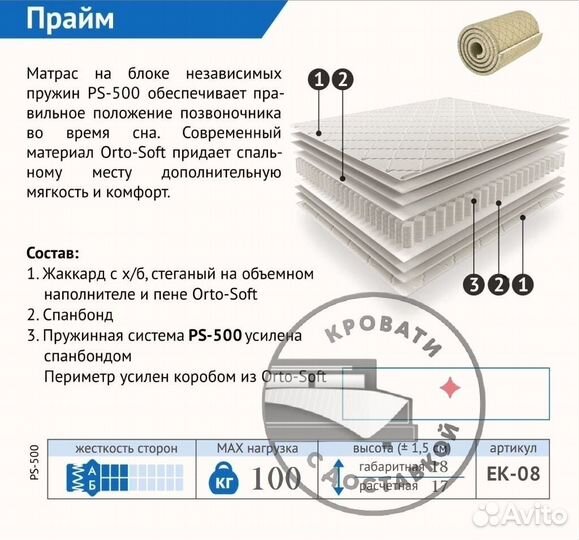 Матрас 120 200