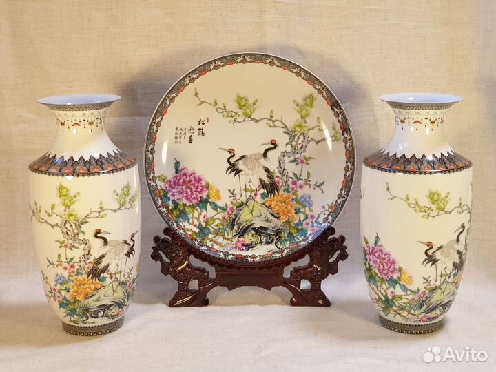 Подарочные наборы. Фарфоровые вазы интерьерные